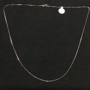 .925 sterling silver 21” box chain.